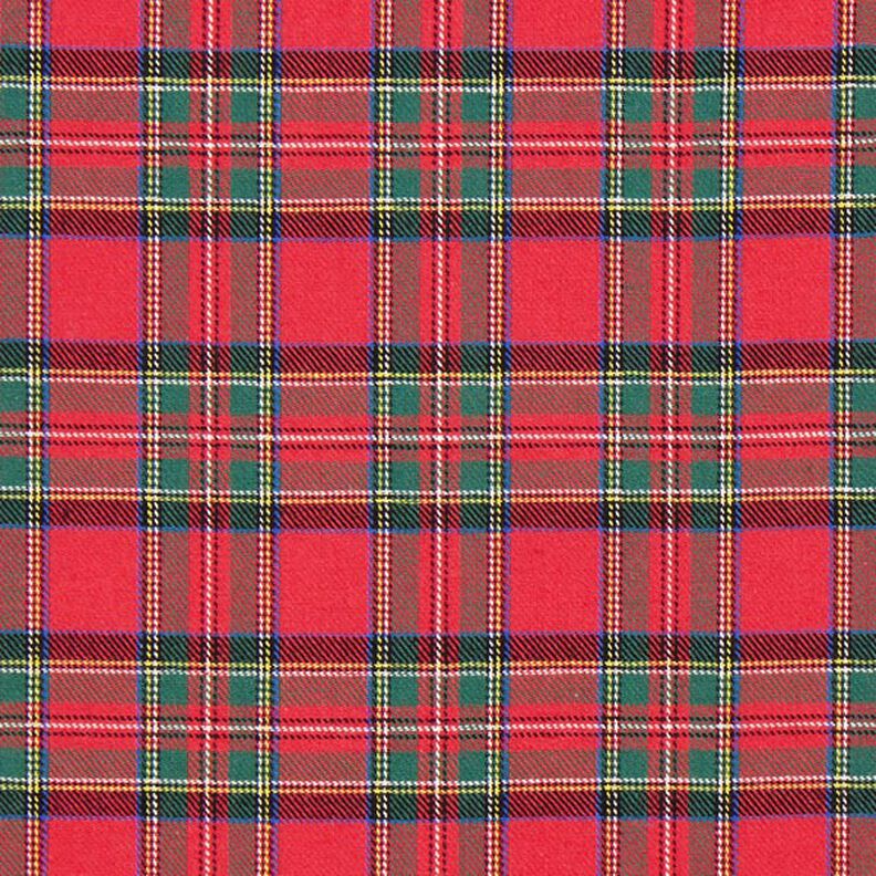 Franela de algodón Cuadros escoceses Glenside – rojo,  image number 1