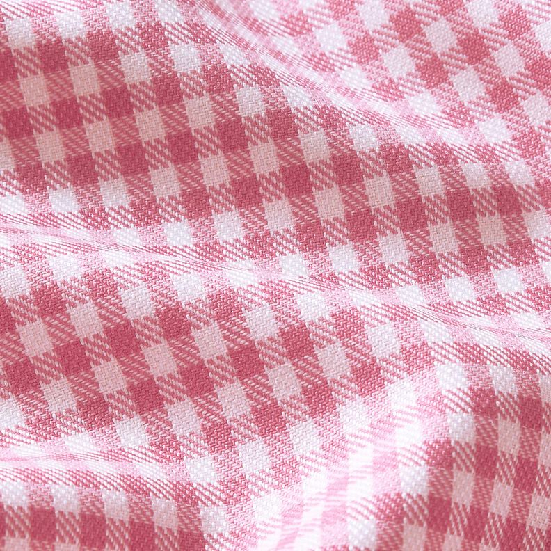 Mezcla de lana cuadros Vichy – marfil/rosa,  image number 2