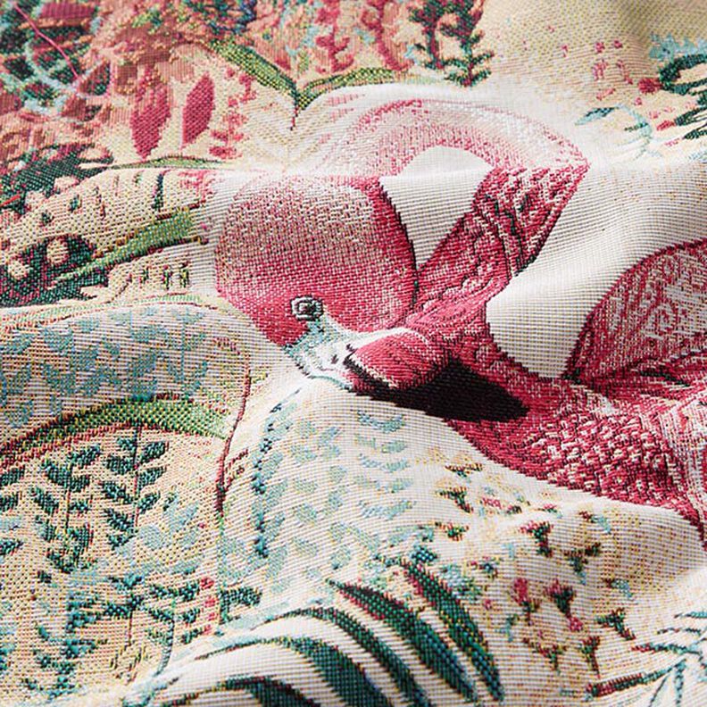 Tela decorativa de tapicería Flamenco – beige/pink,  image number 2
