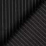 Tela para traje Rayas verticales tejidas Fina 5 mm – negro,  thumbnail number 3