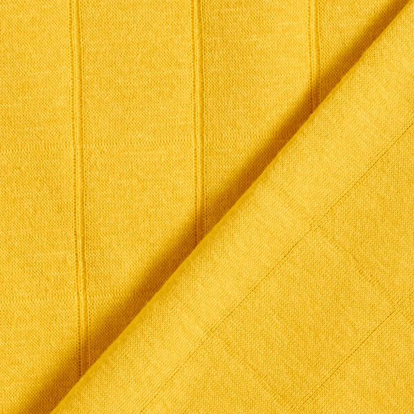 Tela de jersey de doble capa Uni – amarillo curry – Muestra,  image number 4