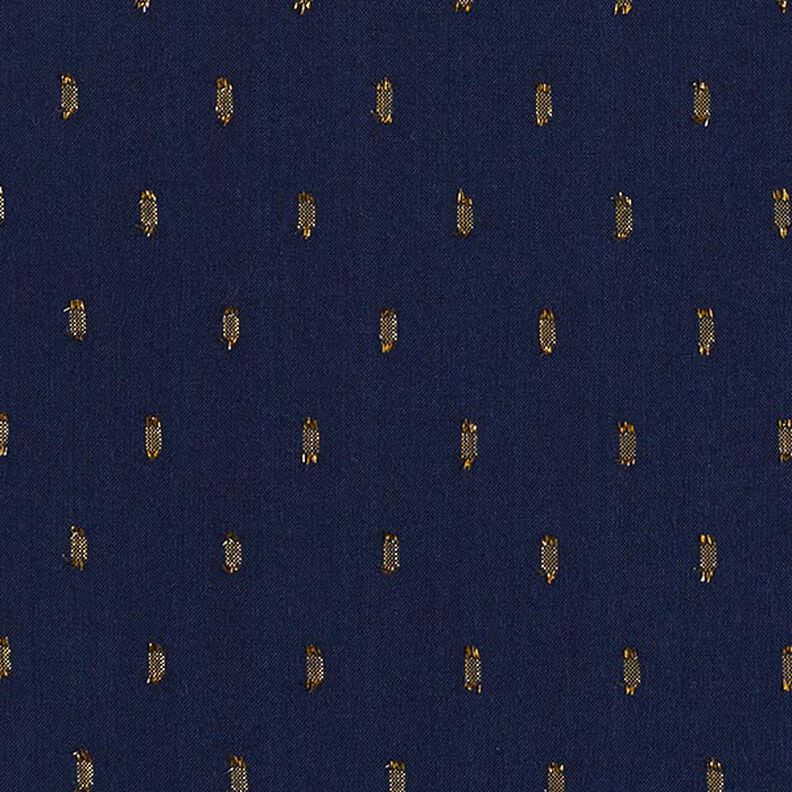 Tela de viscosa Gotas brillantes – azul marino,  image number 1