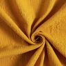 Muselina/doble arruga Zarcillo floral tono sobre tono – amarillo curry,  thumbnail number 3