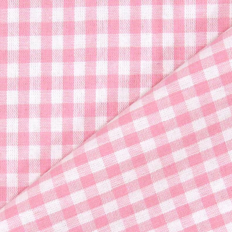 Tela de algodón Cuadros vichy 0,5 cm – rosa/blanco,  image number 3