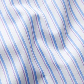 Tela de algodón Rayas irregulares – azul/blanco, 