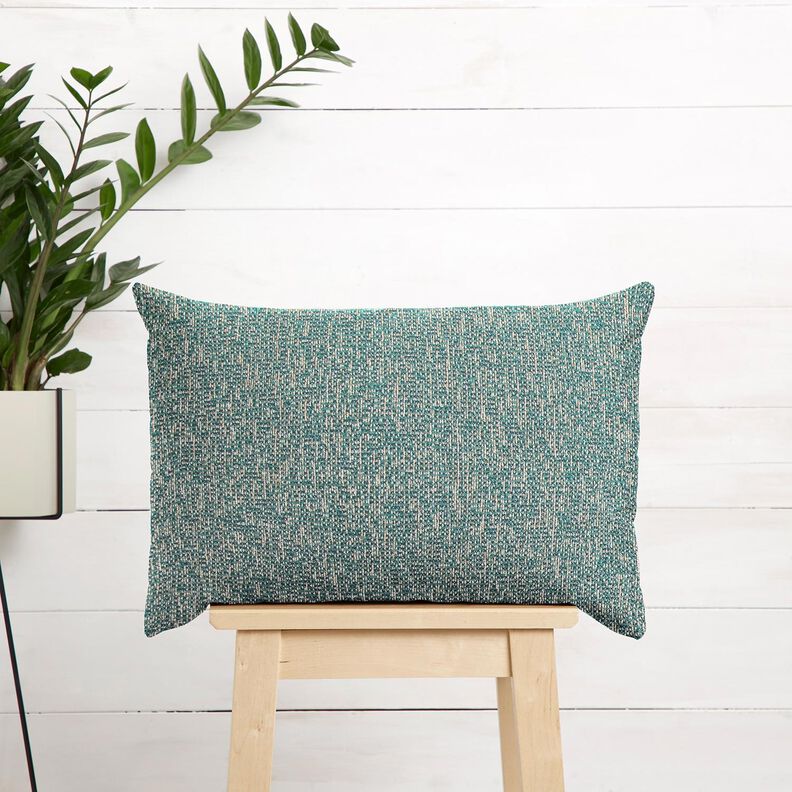 Tela de tapicería Tejido colorido – petroleo ligera/marrón claro,  image number 6