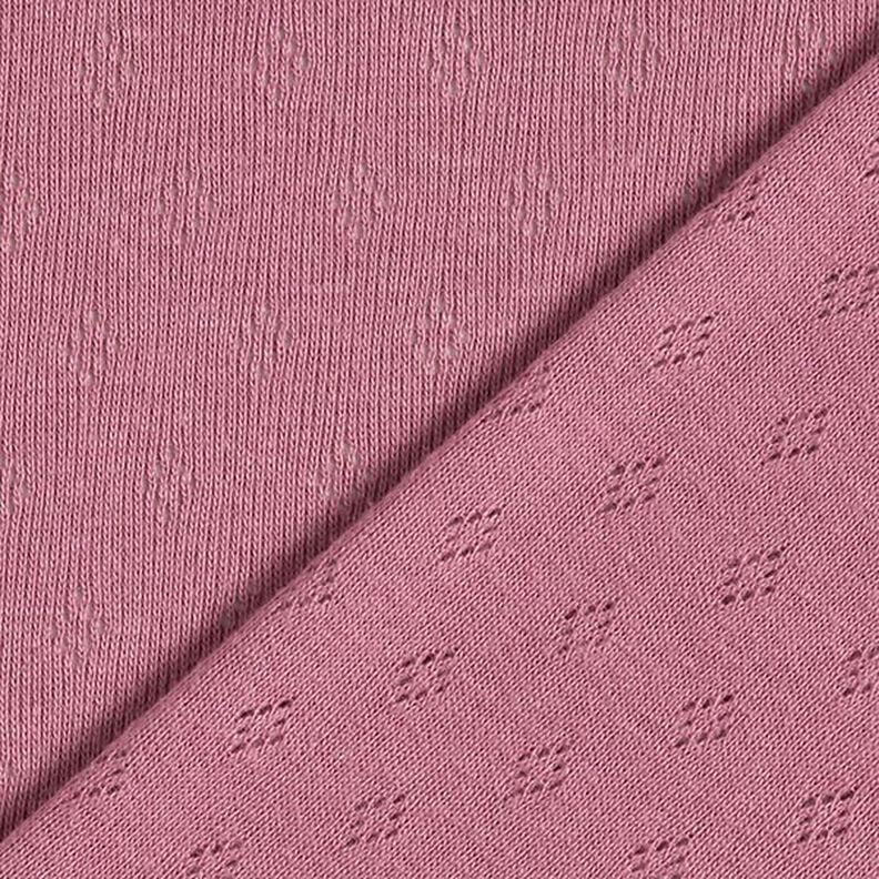 Jersey de punto fino con patrón de agujeros – violeta pastel,  image number 5
