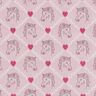 Tela de algodón Cretona Caballos y corazones rosa – rosa,  thumbnail number 1