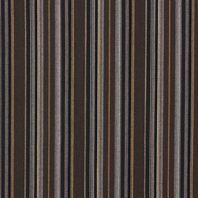 Mezcla de algodón a rayas – marrón negro,  image number 1