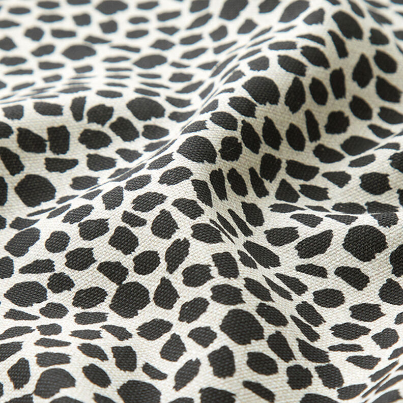 Tela decorativa Panama media Estampado de leopardo – negro/naturaleza,  image number 2