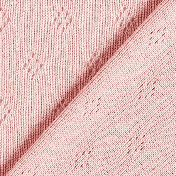 Jersey de punto fino con patrón de agujeros – rosa antiguo,  image number 3