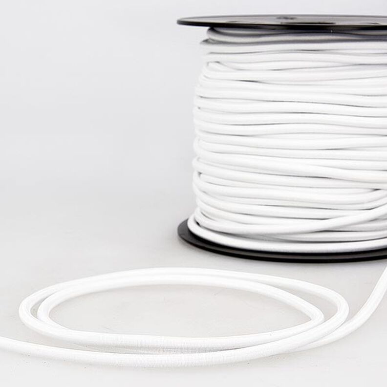 Exterior Cordón de goma [Ø 5 mm] – blanco,  image number 1
