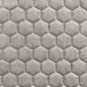 Tela de tapicería Terciopelo acolchado en diseño de panal – gris,  thumbnail number 1