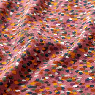 Tela de jersey de algodón Confeti de colores – malva/pino, 