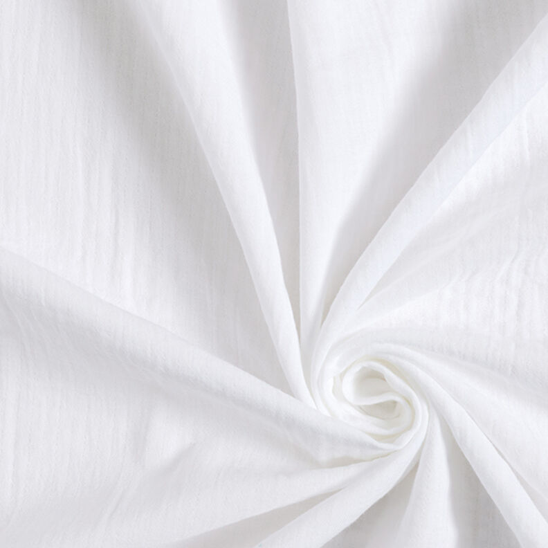 Muselina de algodón 280 cm – blanco,  image number 1