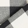 Tela de algodón cuadros lúrex – negro/blanco,  thumbnail number 5