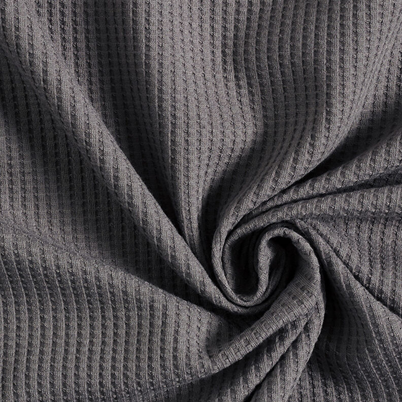 Jersey de algodón con relieves Uni – gris,  image number 1