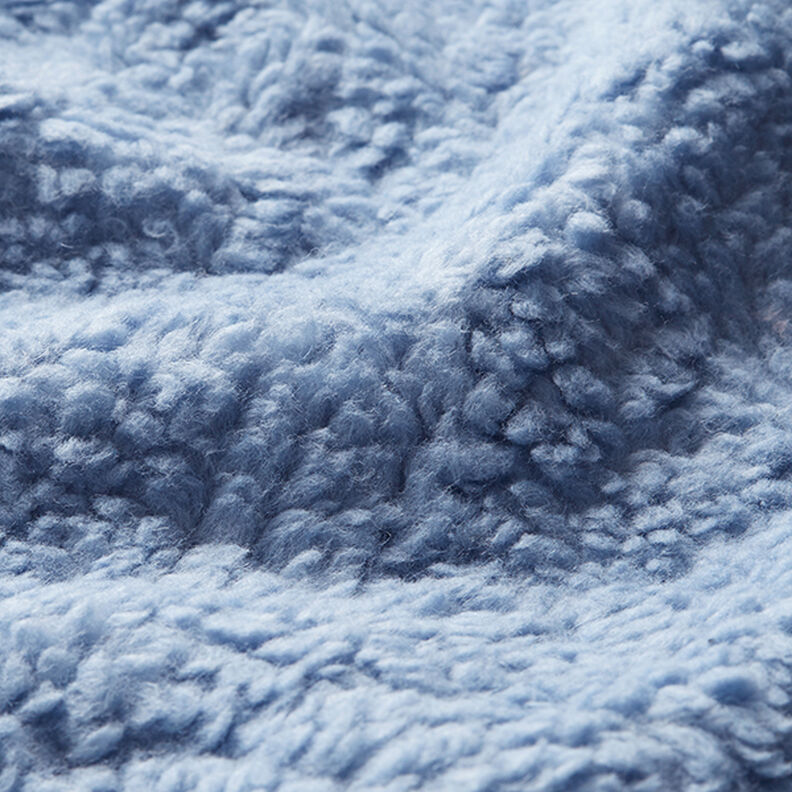 Algodón sherpa Uni – azul claro,  image number 2