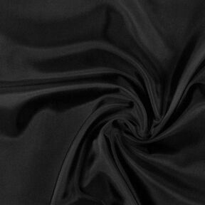 Tafetán de forro liso – negro | Retazo 50cm, 