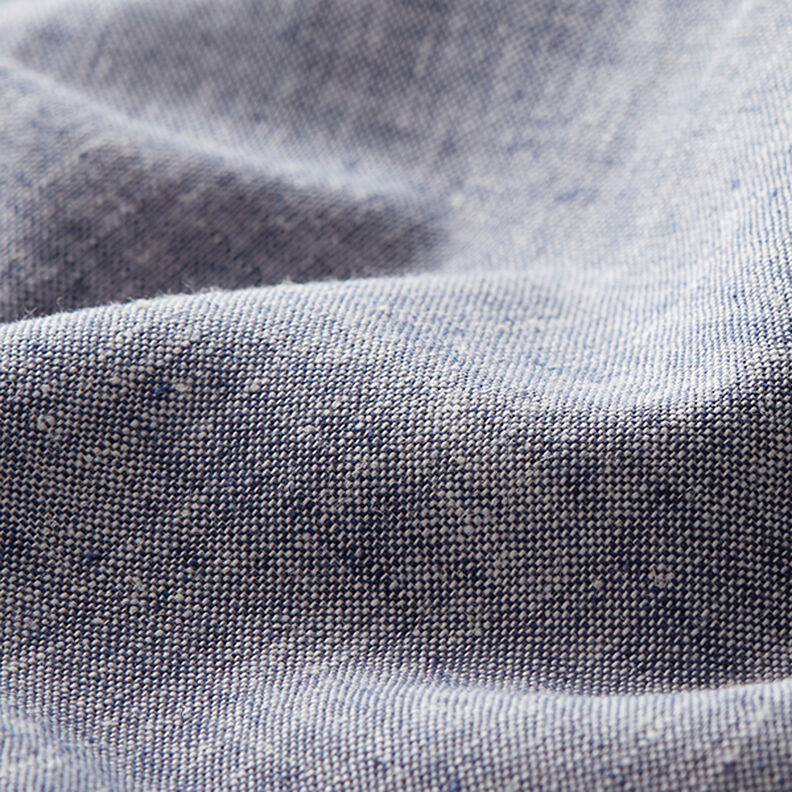 Lino y algodón Melange – azul marino,  image number 2