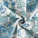 Tela decorativa Lona Adornos florales orientales 280 cm – blanco/azul,  thumbnail number 3