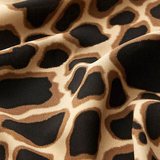 Tela de viscosa leopardo – beige/negro, 