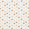 Tela de jersey de algod&oacute;n Corazones brillantes &ndash; marfil,  thumbnail number 1