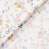 Popelina de algodón flores delicadas – blanco/lila,  thumbnail number 4