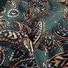 Tela de jersey romaní Paisley – abeto azul/naranja melocotón,  thumbnail number 2
