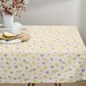 Tela decorativa Panama media pequeñas flores de primavera – blanco lana/amarillo vainilla,  thumbnail number 7