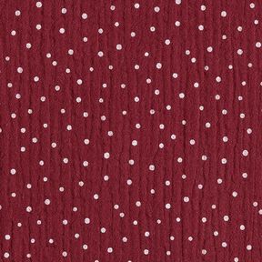 Muselina/doble arruga Puntos – bayas/blanco, 