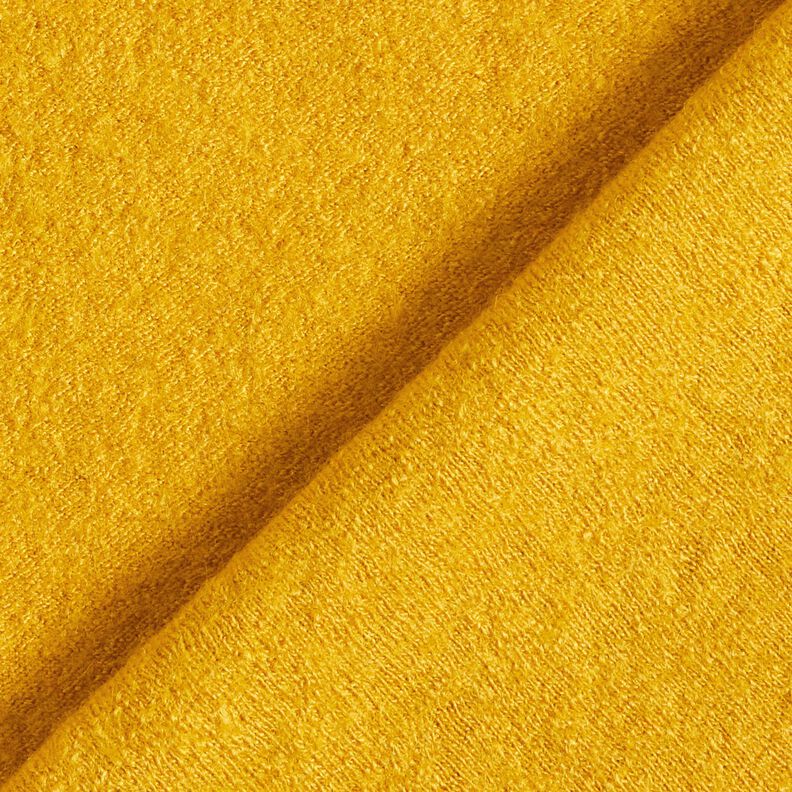Tejido de punto ligero de mezcla de lana y viscosa – amarillo curry,  image number 3