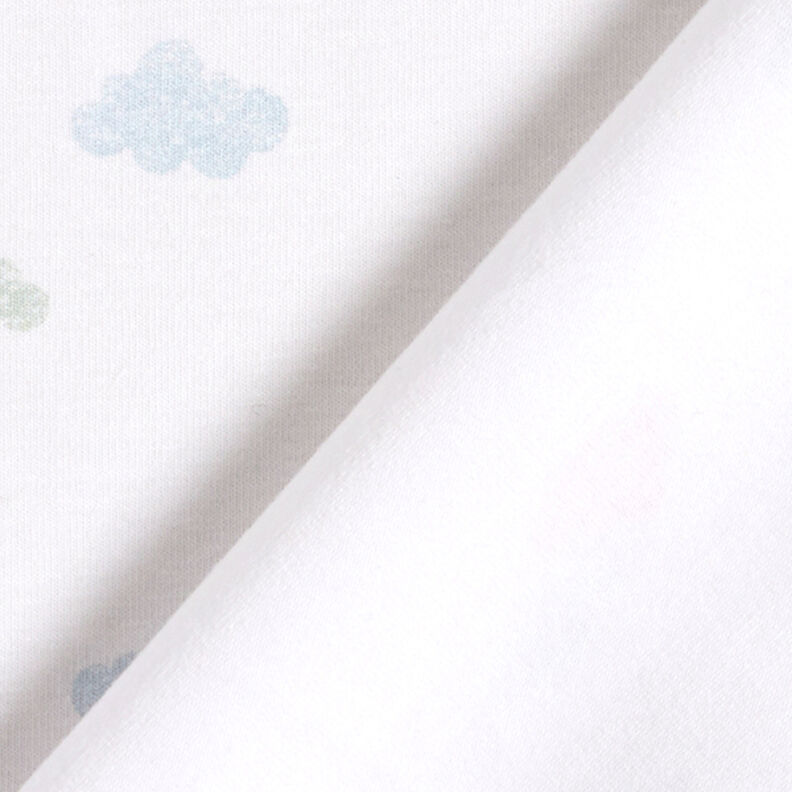 GOTS Tela de jersey de algodón Nubes Apariencia de sello | Tula – blanco,  image number 4