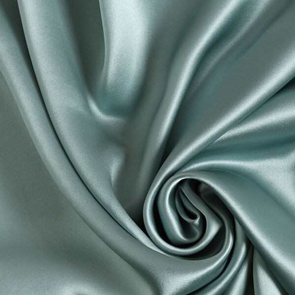 Satén de seda – azul gris,  image number 1