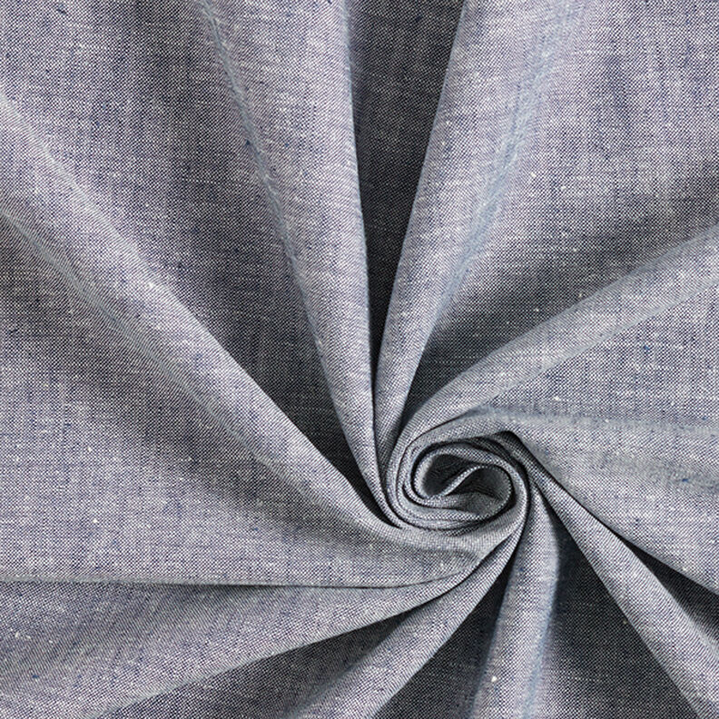 Lino y algodón Melange – azul marino,  image number 1