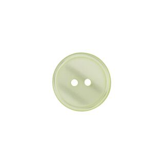 Botón de poliéster 2 agujeros  – verde pastel, 