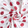 Tela de jersey de algodón Conchas Metálico – blanco/rojo,  thumbnail number 5