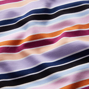 Tela de jersey de algodón Rizos de colores | by Poppy uva/albaricoque, 