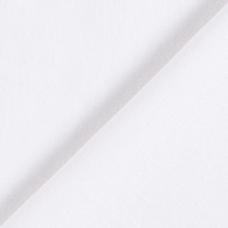 Mezcla de lino y algodón Uni – blanco,  image number 3