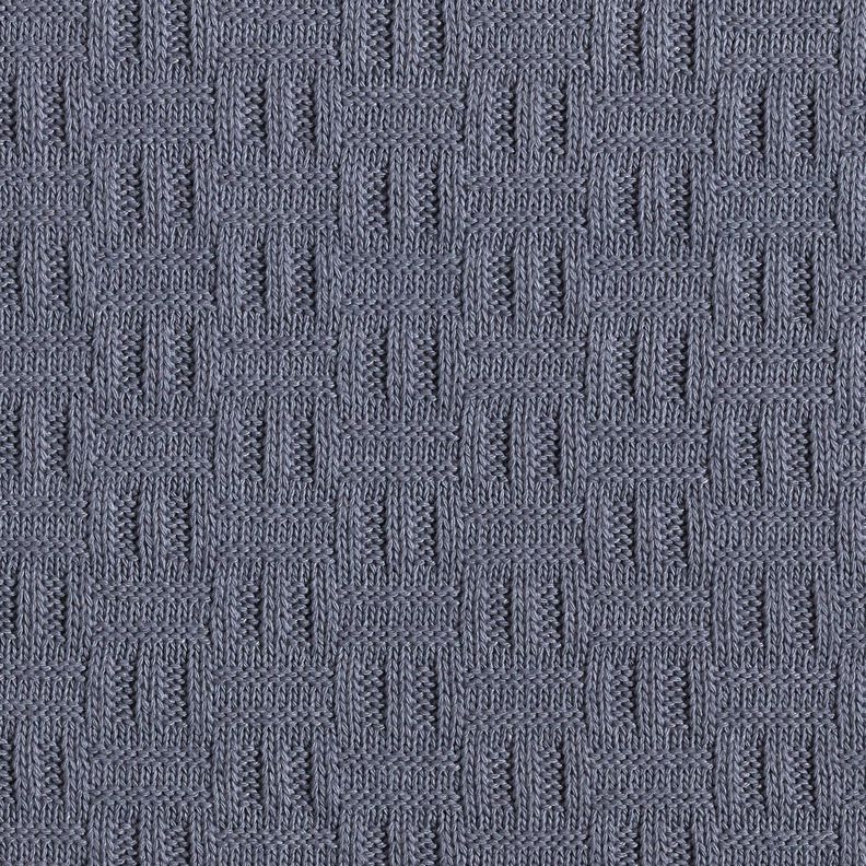 Tela de punto Patrón acanalado – azul gris,  image number 1