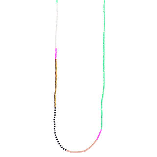 Cadena Itoschii Beads [ 65 cm] | Rico Design – plateado metálica, 