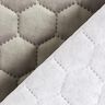 Tela de tapicería Terciopelo acolchado en diseño de panal – gris,  thumbnail number 6
