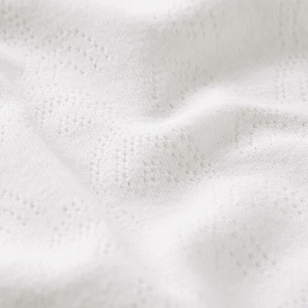 Jersey de punto fino con patrón de agujeros Arcoíris – blanco lana,  image number 3