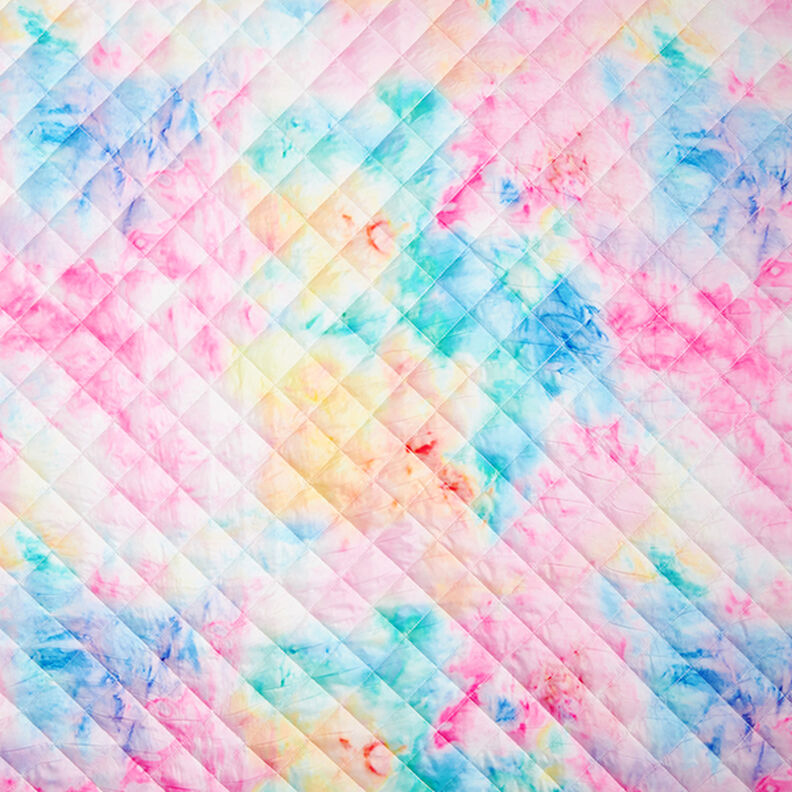 Tela acolchada Degradado arcoíris – blanco/mezcla de colores,  image number 1