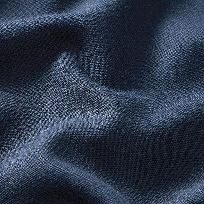 Mezcla de lino y viscosa Uni – azul marino,  image number 2