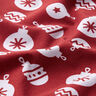 Jersey de algodón con bolas de árbol de Navidad – carmín,  thumbnail number 2