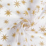 Tul con estrellas brillantes – blanco/dorado,  thumbnail number 3