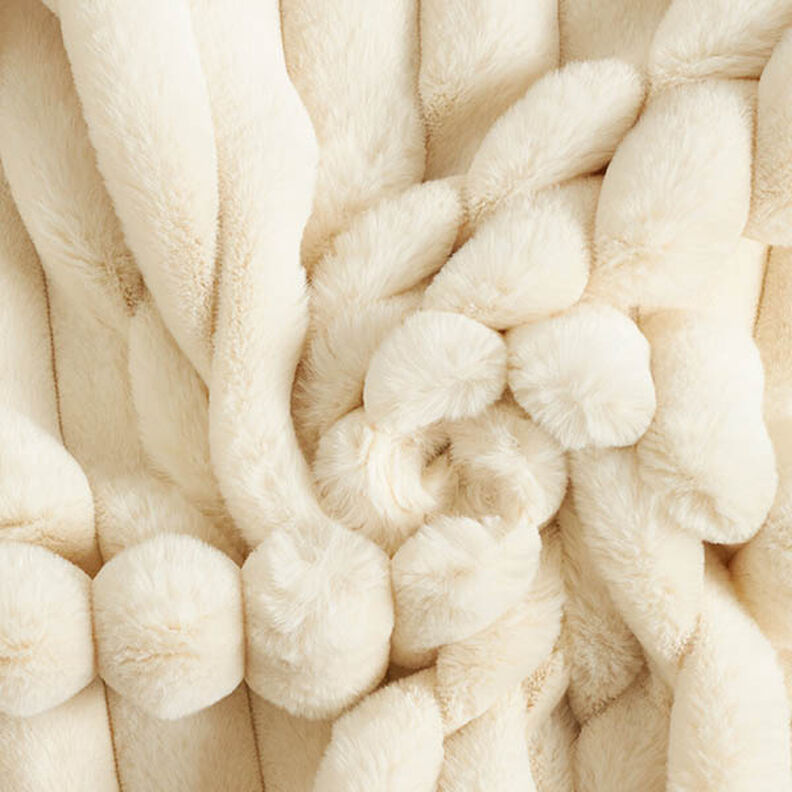 Tela de tapicería Nervadura suave – blanco lana,  image number 1