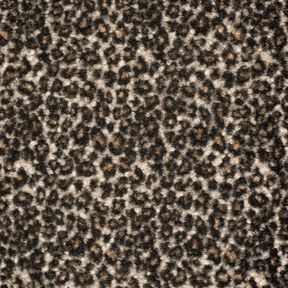 Punto bouclé leopardo – negro/marrón avellana, 
