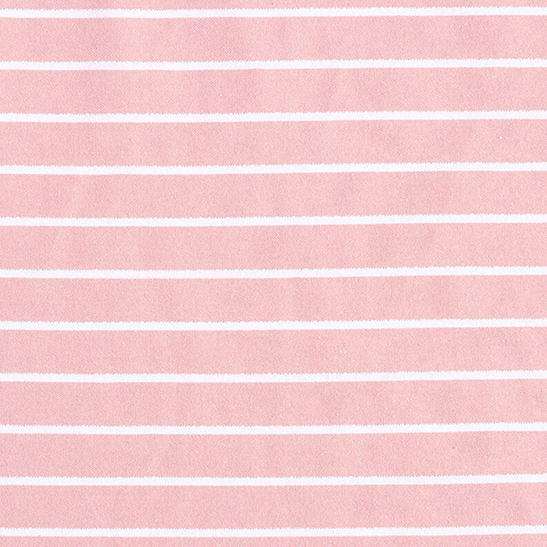 Viscosa Stretch Rayas brillantes – rosa/blanco,  image number 1
